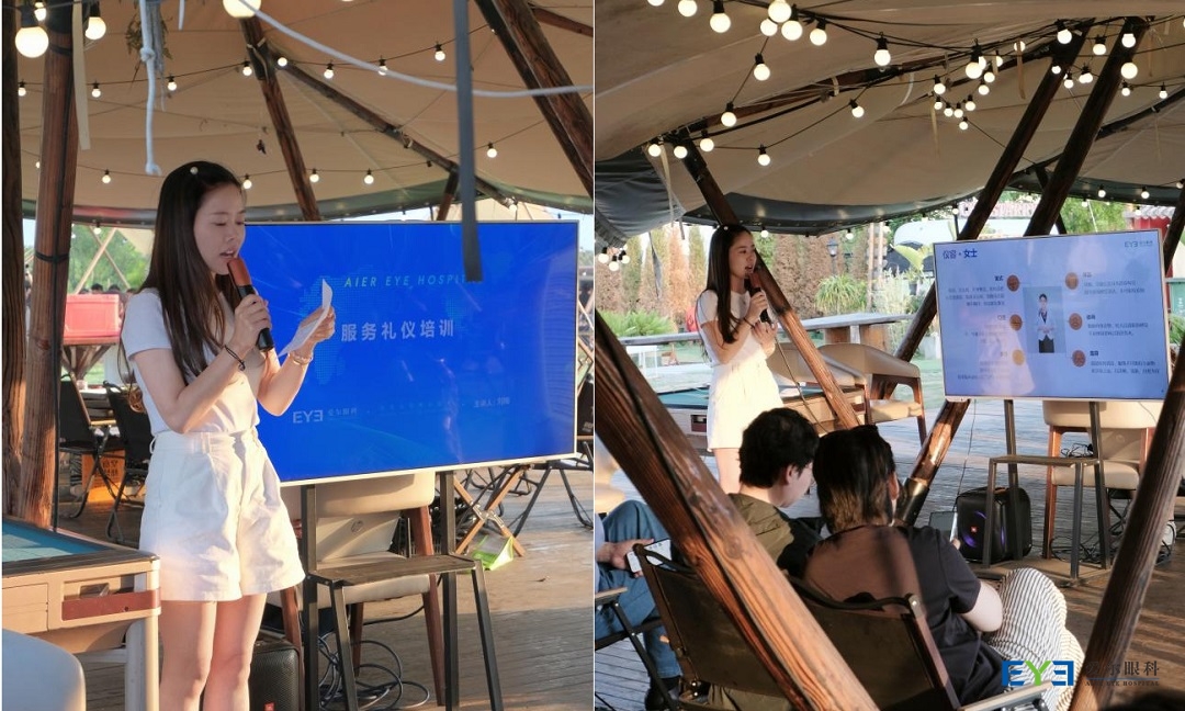 患者服务中心的刘梅老师详细讲解并现场演示了护理礼仪规范